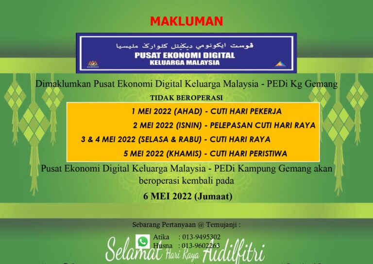 NOTIS CUTI PEDi KG GEMANG HARI RAYA page-0001