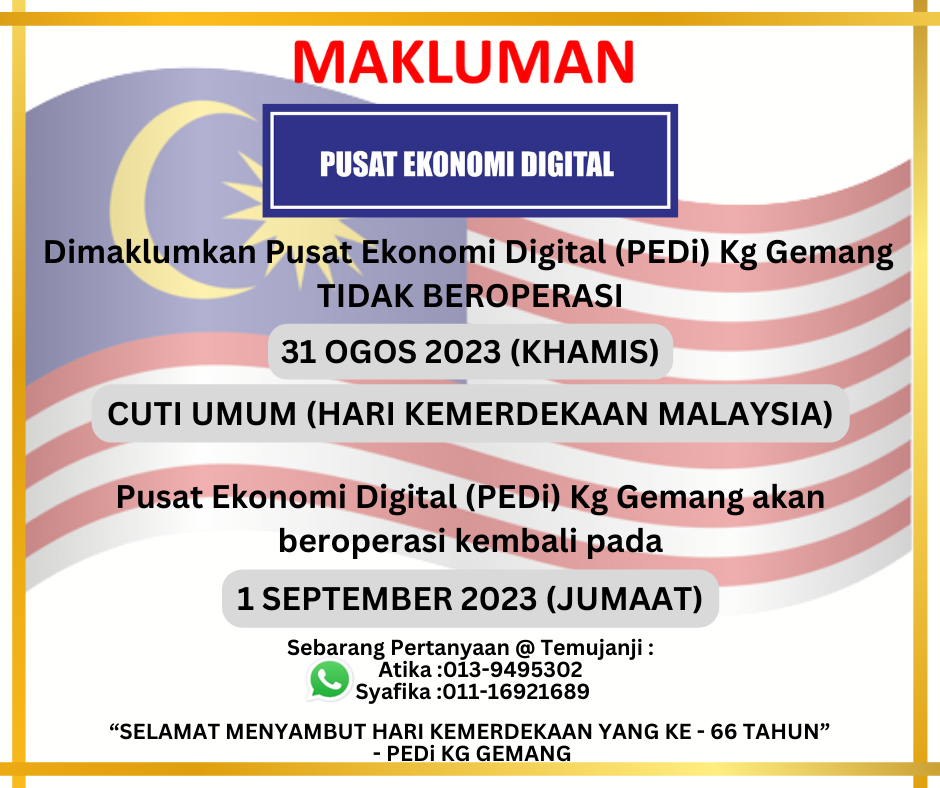 NOTIS CUTI MERDEKA 2023